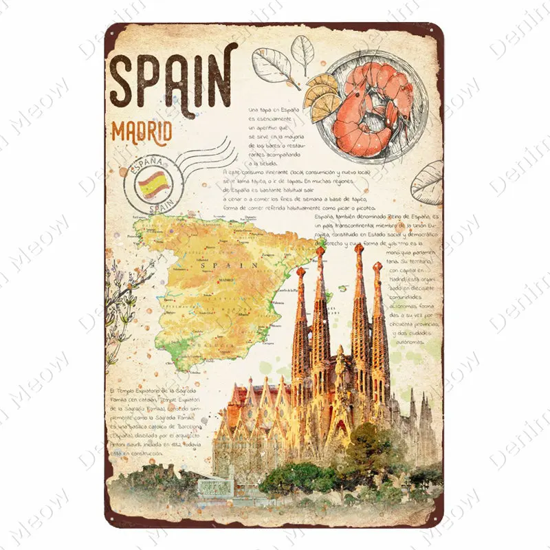 

Металлическая вывеска "Картофель фри" Denim Meow