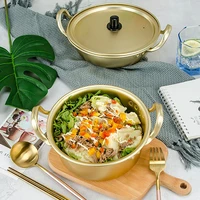 141622 cm kitchen cookware creative soup pot korean noodles aluminum pot lid noodles milk egg cooking pot breakfast salad bowl