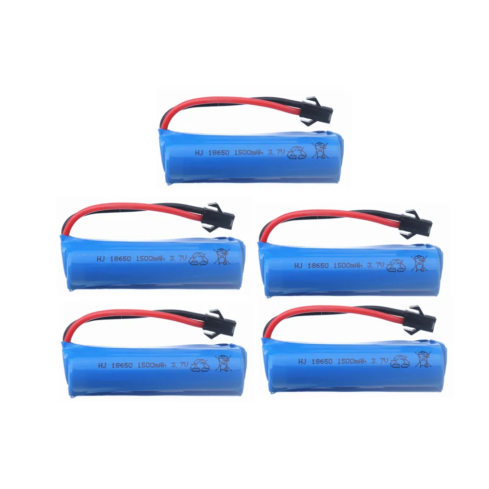 Аккумулятор Lipo 3,7 в 1500 мАч 15c 18650 для Q70 Q85 B876 1:16 Радиоуправляемый автомобиль вертолет пистолет лодка Водяной мягкий пистолет аккумуляторные детали