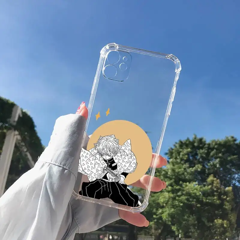 

Kimetsu no Yaiba Phone Case Transparent for Clear iPhone 11 12 8 7 6 6S XS MAX Plus X 5S SE 2020 XR mini pro