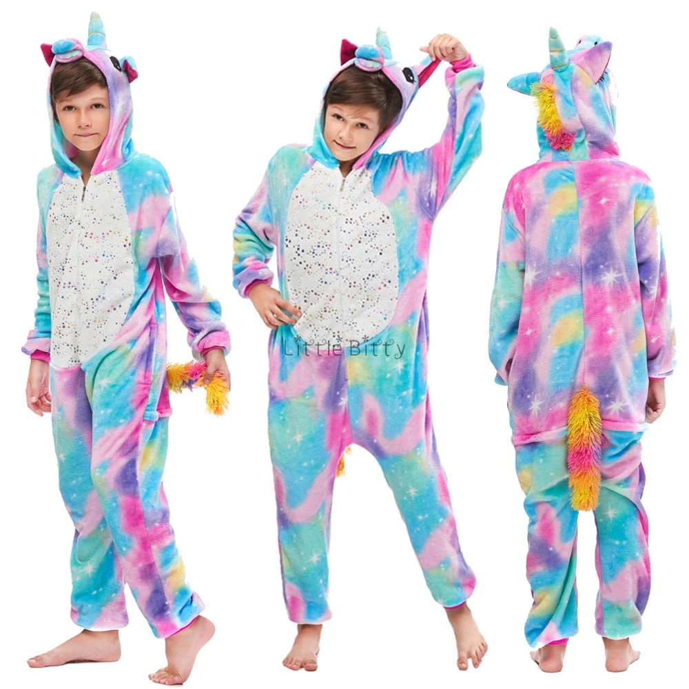 Pijama Unicornio Infantil пижамы для девочек пижама маленьких мальчиков детские одеяла