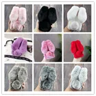 Чехол из кроличьего меха для Huawei Honor X10 Max 7A Pro 7C 6X 6A 7s 7X 8 Lite Play 3 4T Pro V30 Pro V10 V20 View 20 10