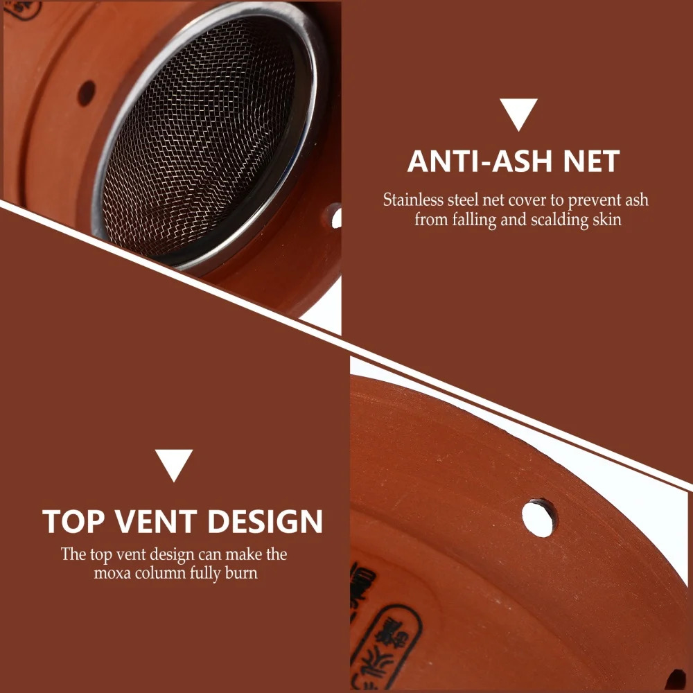 

1Pc Moxibustion Pot Manual Moxibustion Jar Portable Scraping Cup Aroma Burner