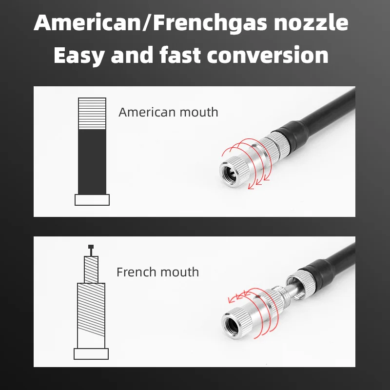 Велосипедный насос высокого давления из алюминиевого сплава американская и