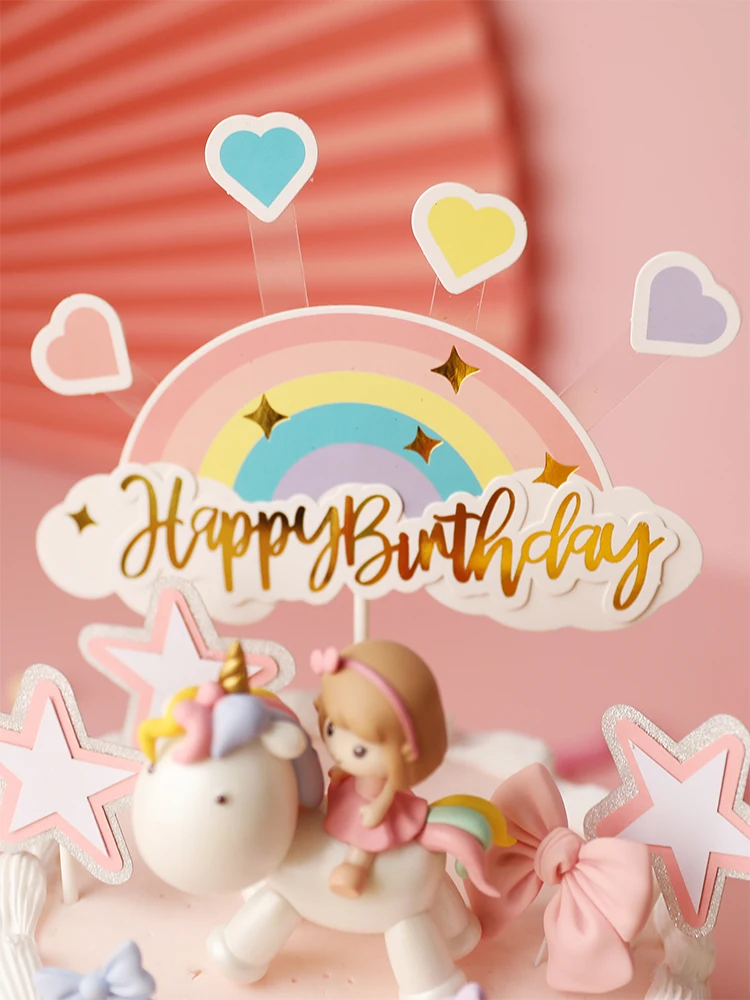 Единорог Девочка День рождения детский Декор Детский праздник десерт Любовь