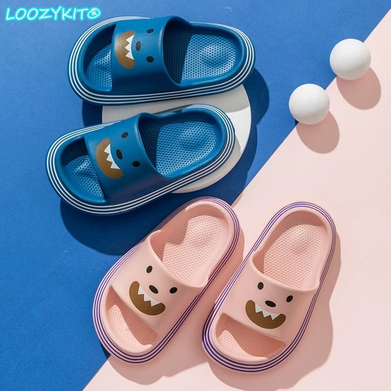 

Children Cartoon Soft Bottom, Anti-slip EVA Home Bathroom Sandals And Slippers