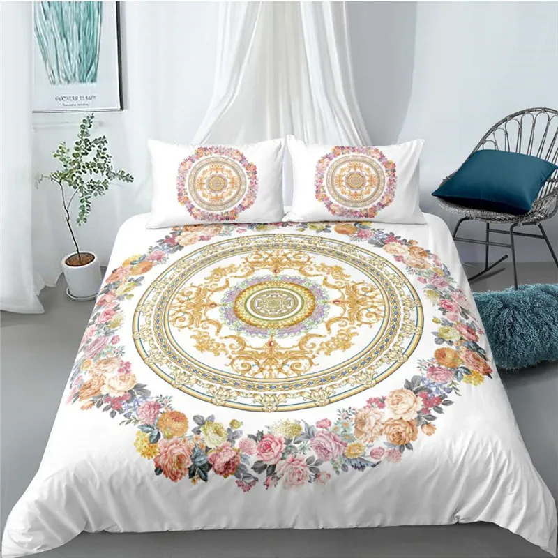 

3D Mandala Bedding Sets Indian Duvet Cover Set Comforter Covers Soft Fabric Boho Bed Linen Twin Full King Queen Size