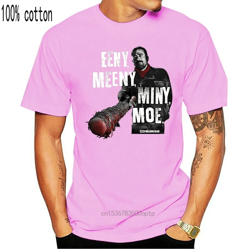 Черная футболка с изображением ходячих мертвецов демонов Люсиль страха фильм