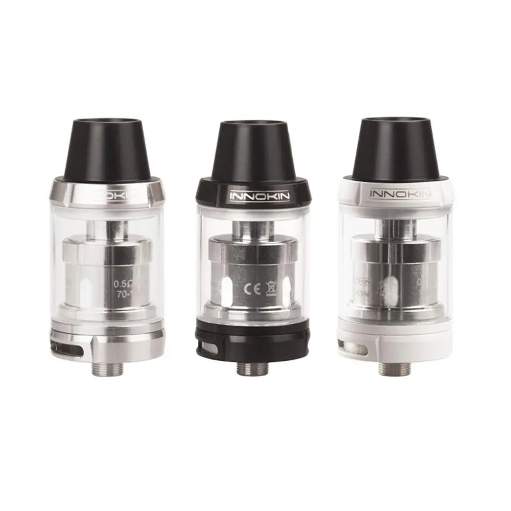 

1PCS Innokin Scion Atomizer 24mm Diameter 3.5ml Tank Wide Bore Delrin Drip Tip Pyrex Glass Tube And Stainless Steel Construction