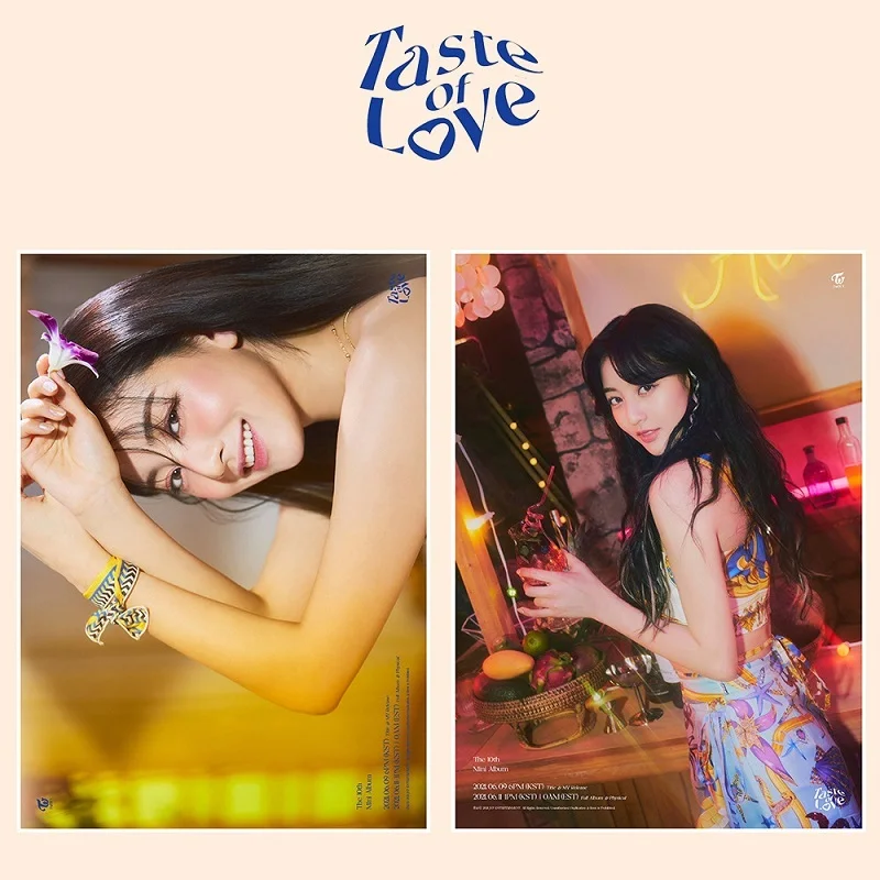 

KPOP TWICE New Album Taste Of Love Peripheral Posters Pictorial ONCE Collection Poster Nayeon
