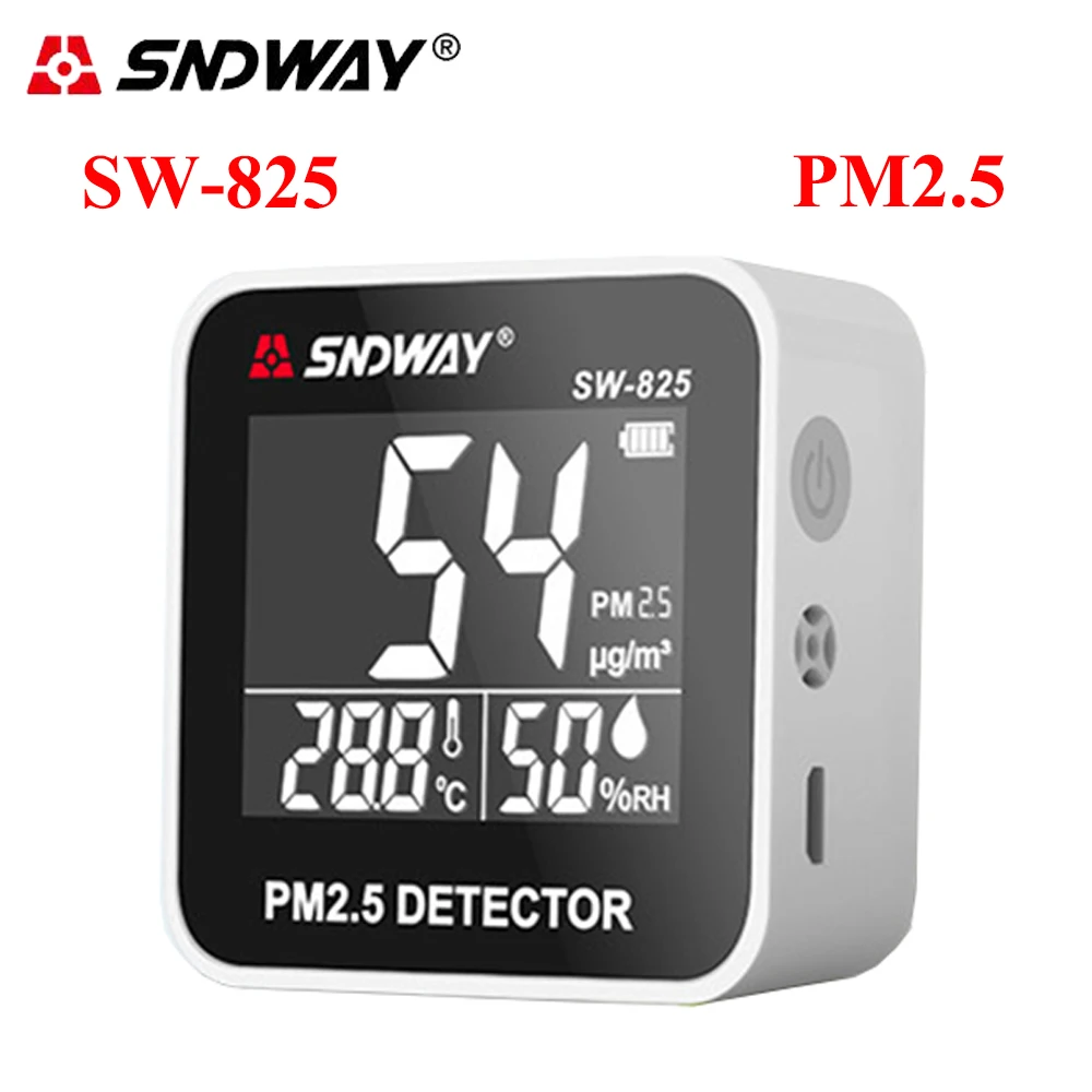 Sndway PM2.5 детектор газовый тестер Измеритель Качества Воздуха лазерный