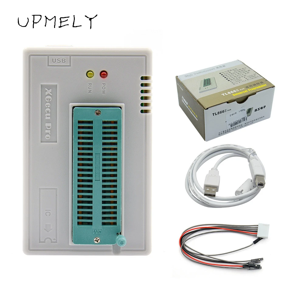 Upmely  V11.11 TL866II Plus USB   Minipro Caculator Bios Nand Flash 24 93 25   Mcu