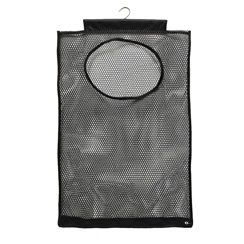 

Настенная подвесная корзина для белья, сумка для грязного кармана, сетчатая прозрачная подвесная сумка, сумка для хранения большой емкости ...