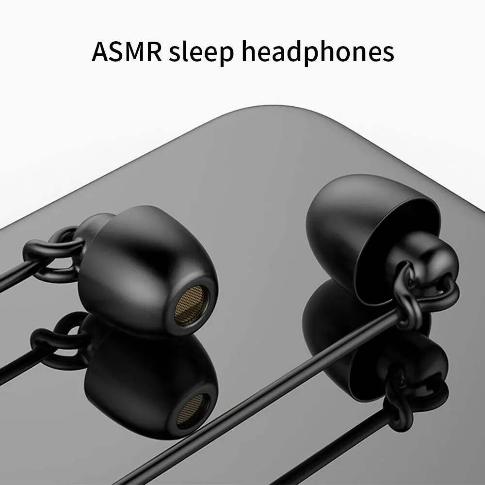 

Anti-noise Soft Sleeping Headphone Silicone Headset Earphones With Noise Cancelling 3.5mm Headphones Universal Sleep Earplugs