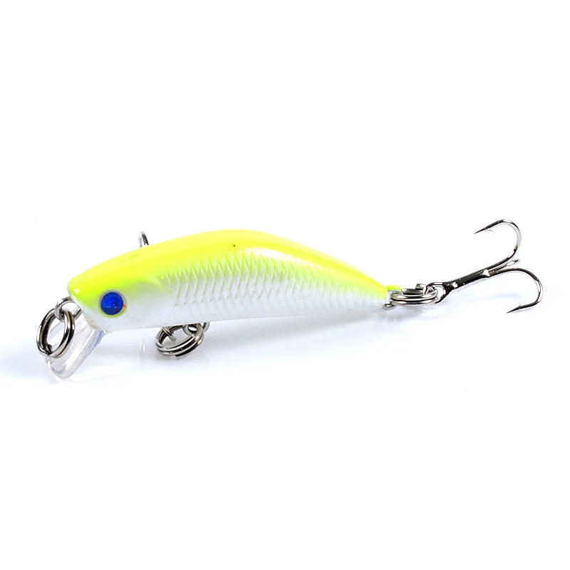 

1 PCS 4.5cm/2.8g Fishing Lure Quality Minnow Lure 3D Eyes Plastic Hard Bait Pesca Artificial Jig Wobblers Crankbait Fishing Bait