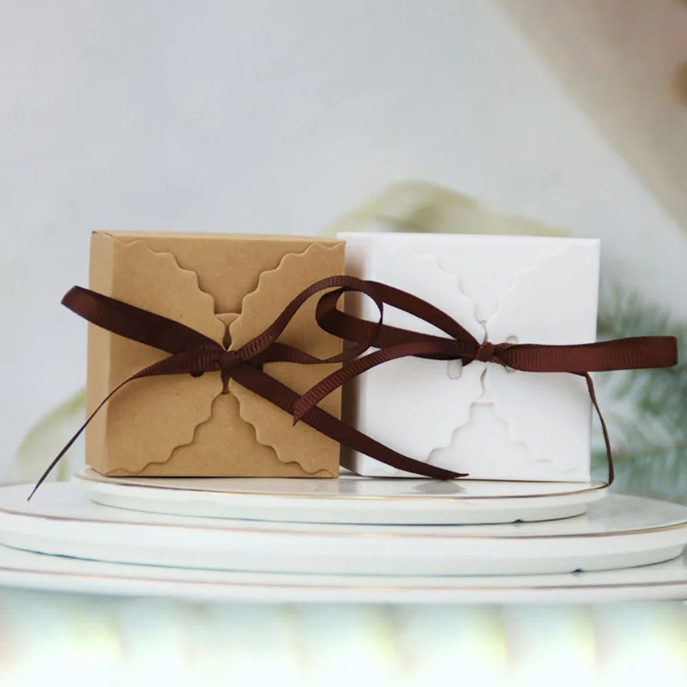 10/20 шт подарочная упаковка из крафт-бумаги коробки для еды украшения детского