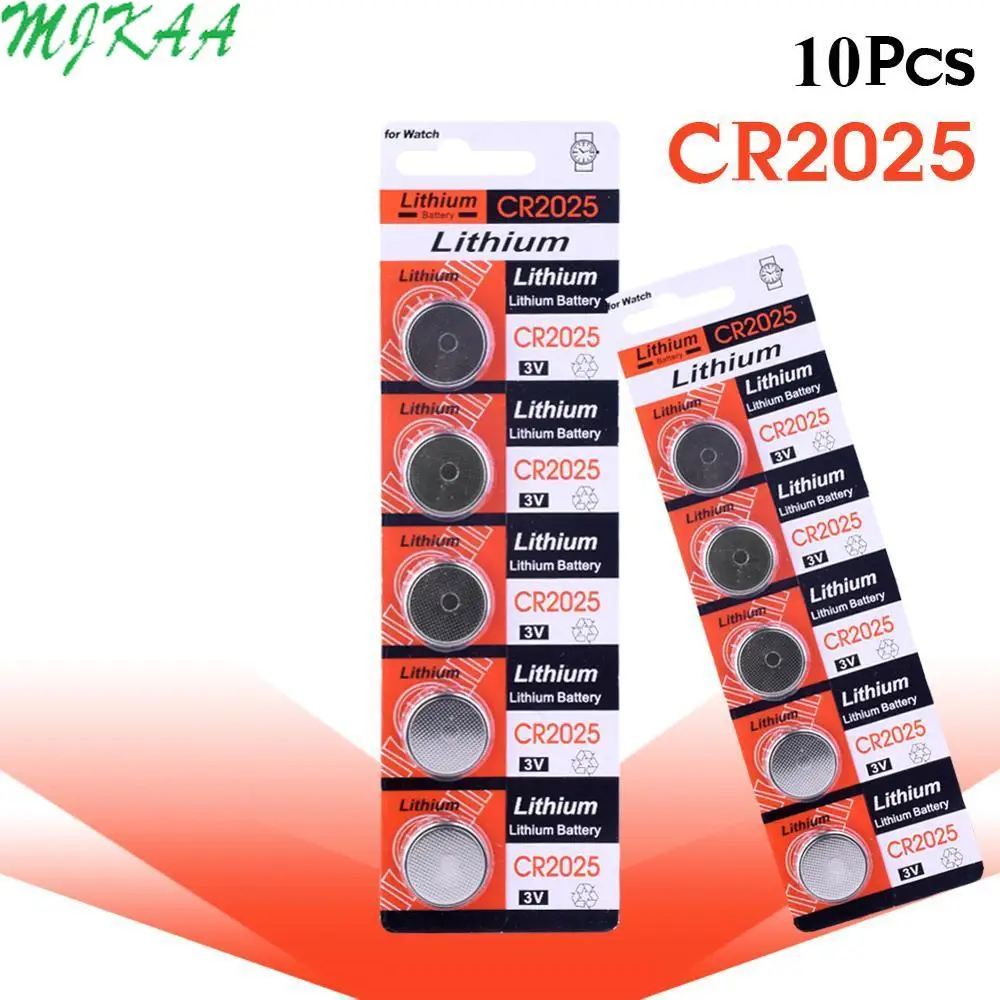 10 шт./упак. CR2025 3V литиевая батарея для кнопок BR2025 DL2025 KCR2025 2025 L12 EE6226|Часовые