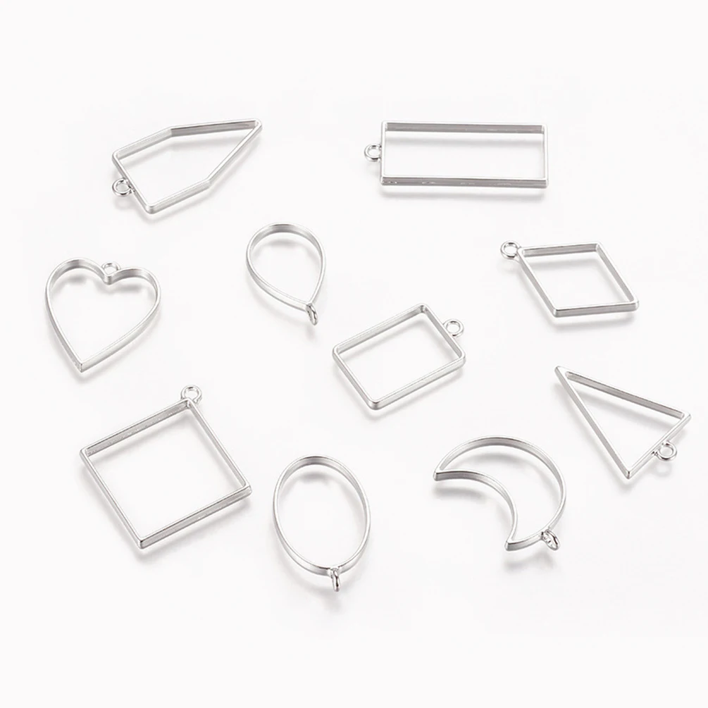 10 шт./компл. 3 Цвета УФ-отверждаемая эпоксидная смола металлическая рамка пустая