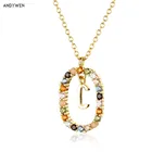 Цепочка Женская длинная из серебра 925 пробы с буквами буквы C и буквами E, 2021