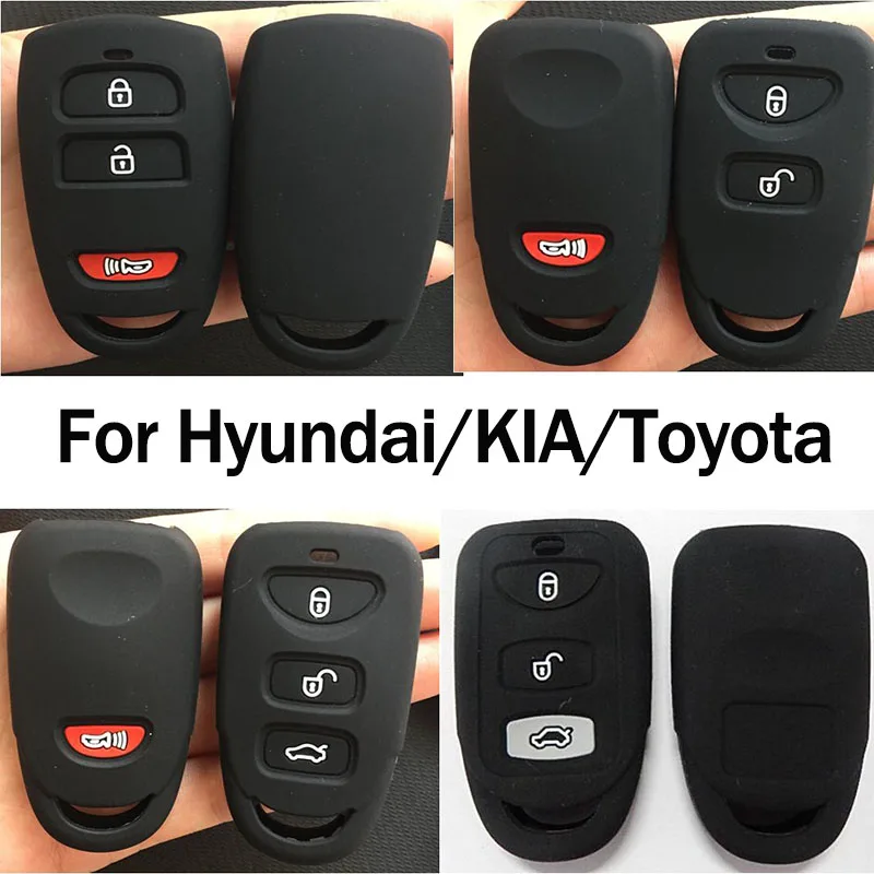 Силиконовый чехол для ключей от машины держатель без ключа дистанционный Fob