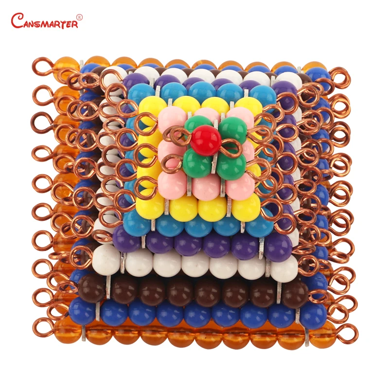 Математика Монтессори комплекты Checker бисер цепи развивающие игрушечная коробка