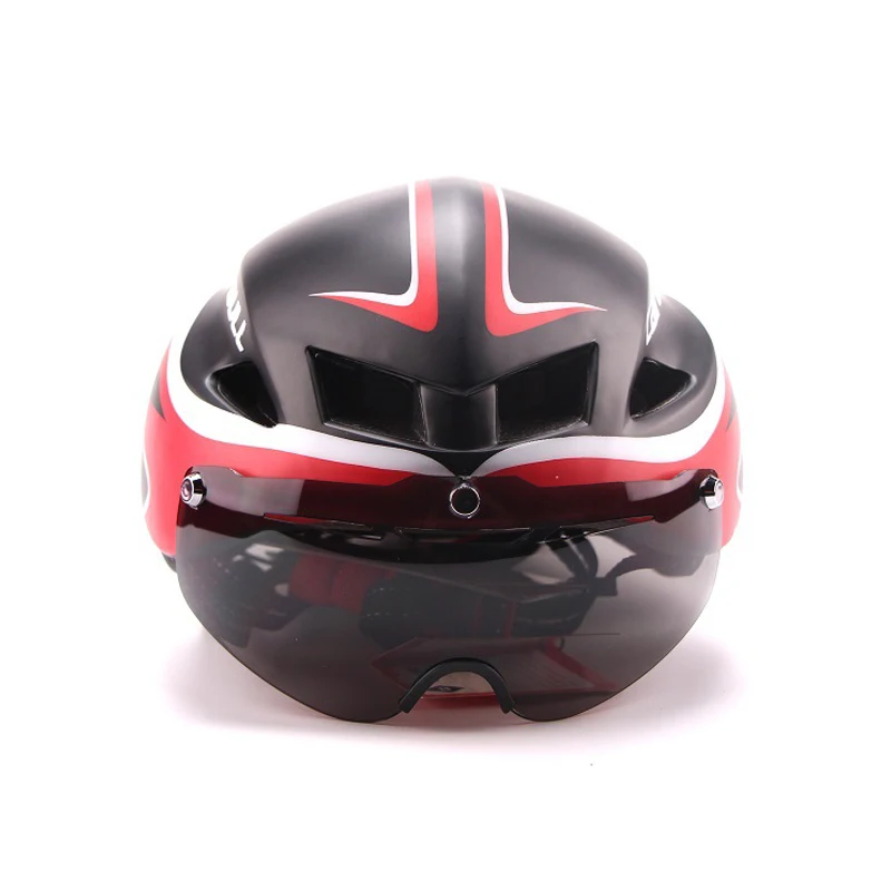 Велосипедный шлем TT Time Trial Aero дорожный гоночный велосипедный шлем Мужской в форме скоростной аэродинамический Триатлон MTB велосипедный шлем 3 объектива/комплект