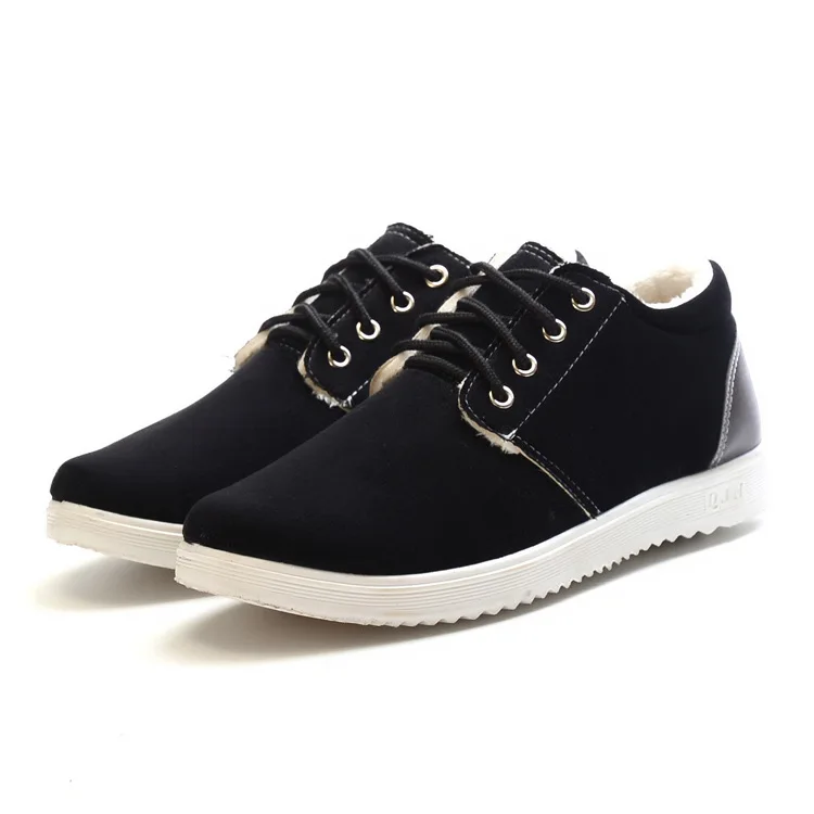 REETENE 2019 Winter Warm Ankle Boots Quality Suede Leather Men Cotton Plush Snow Casual Shoes | Обувь