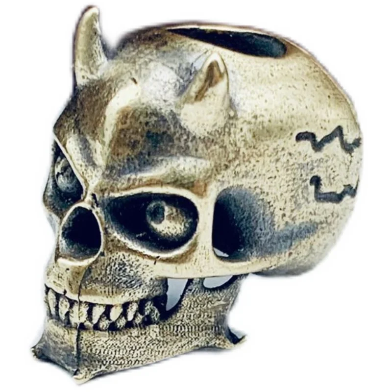 Чистые медные бусины EDC латунный ретро злой череп нож-подвеска DIY аксессуары подвеска бусины для зонта крепления на браслет.