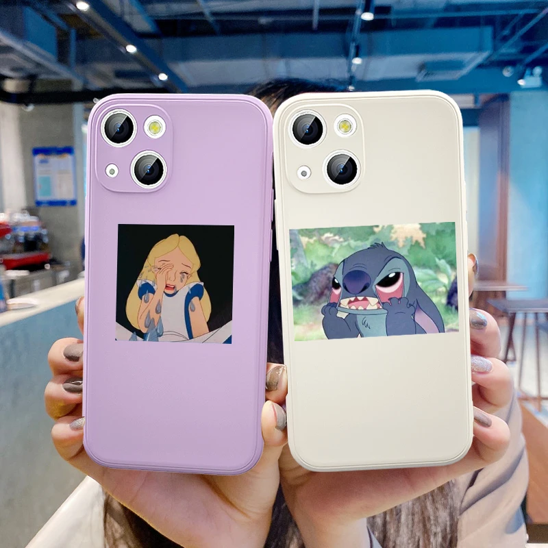 

Cartoon Princess Art Liquid Silicone Soft TPU For Apple iPhone 13 12 mini 11 8 7 6 XS XR SE 2020 Pro Max Plus Phone Case