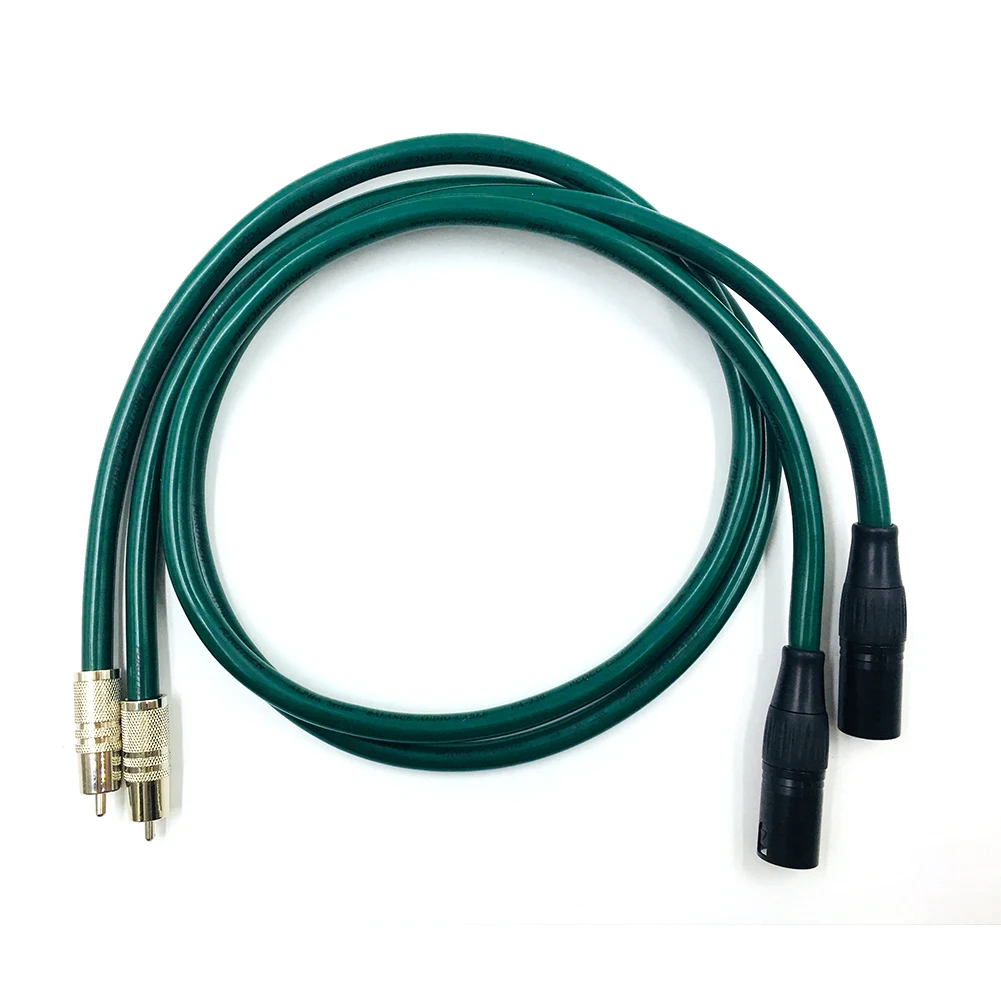 TOP-HiFi пара с родиевым покрытием балаксированный аудиокабель RCA-XLR соединительный