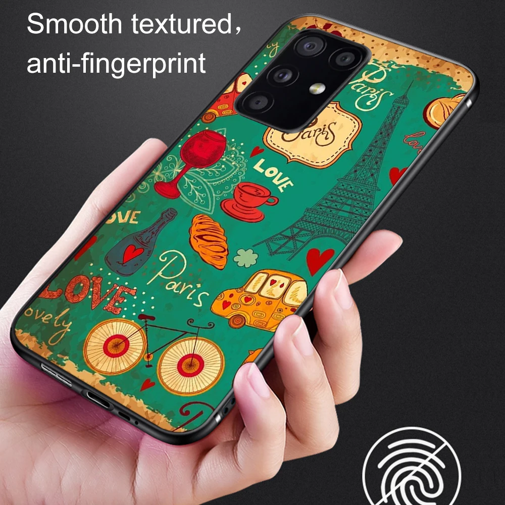 

Eiffel Tower Case For Samsung Galaxy S21 A51 S10 S20 S9 S8 Plus Ultra S10e A50 A71 A70 A20E 21 NOTE 20 10 9 8 Plus Soft TPU Back