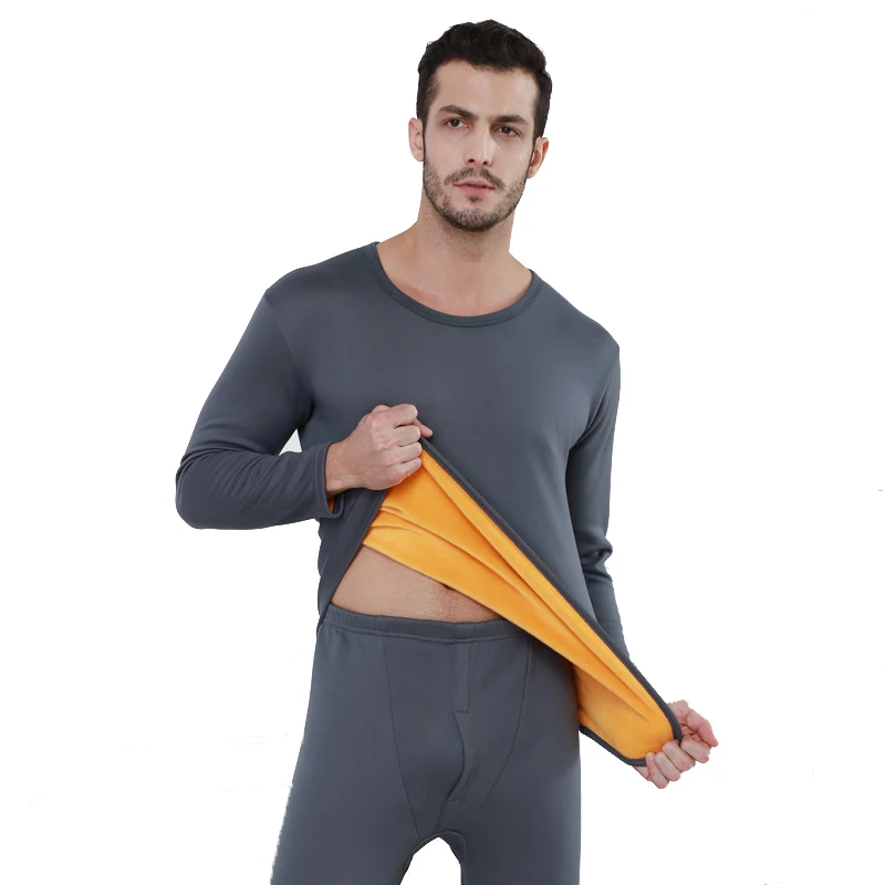 Warm Thick Plus Velvet Thermal Underwear Men Women Long Johns Fleece Male Female Autumn Winter Shirt+pants 2 Piece Pajamas Sets
