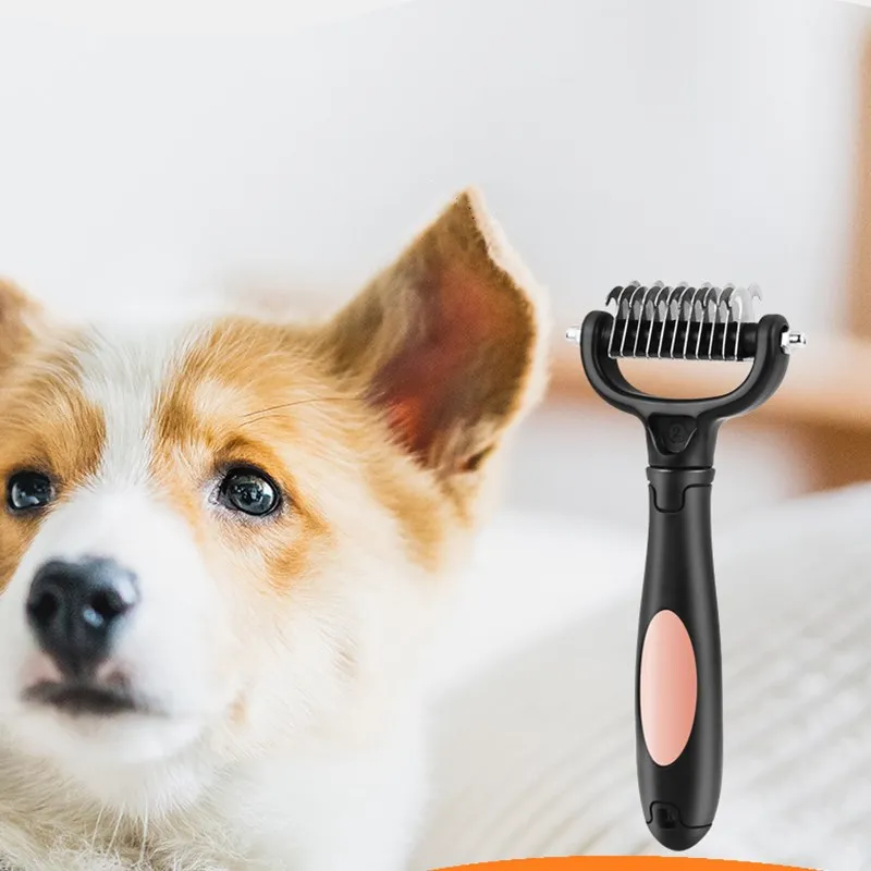 Четырехцветная расческа из нержавеющей стали с двусторонним открытым узлом для