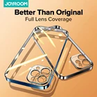 Прозрачный чехол Joyroom для iPhone 12 11 Pro Max PC + TPU ударопрочный полноразмерный защитный прозрачный чехол для объектива камеры для iPhone 12 Mini