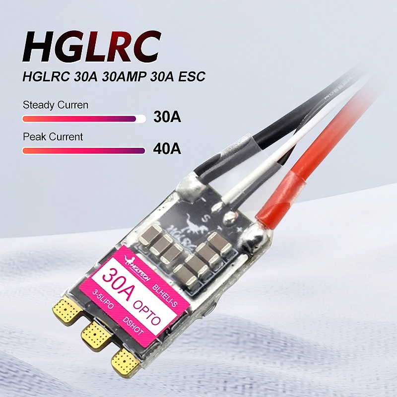 HGLRC 30A 30AMP 2 5S BLHeli_S 16 5 BB2 бесщеточный ESC Dshot600 готов для FPV гоночный Дрон Квадрокоптер