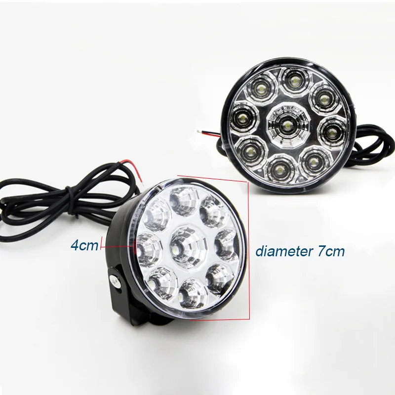 

2Pcs Car Daytime Running Light Assembly White 12V Auto DRL Fog Lamp Driving Day Replace Styling Headlight