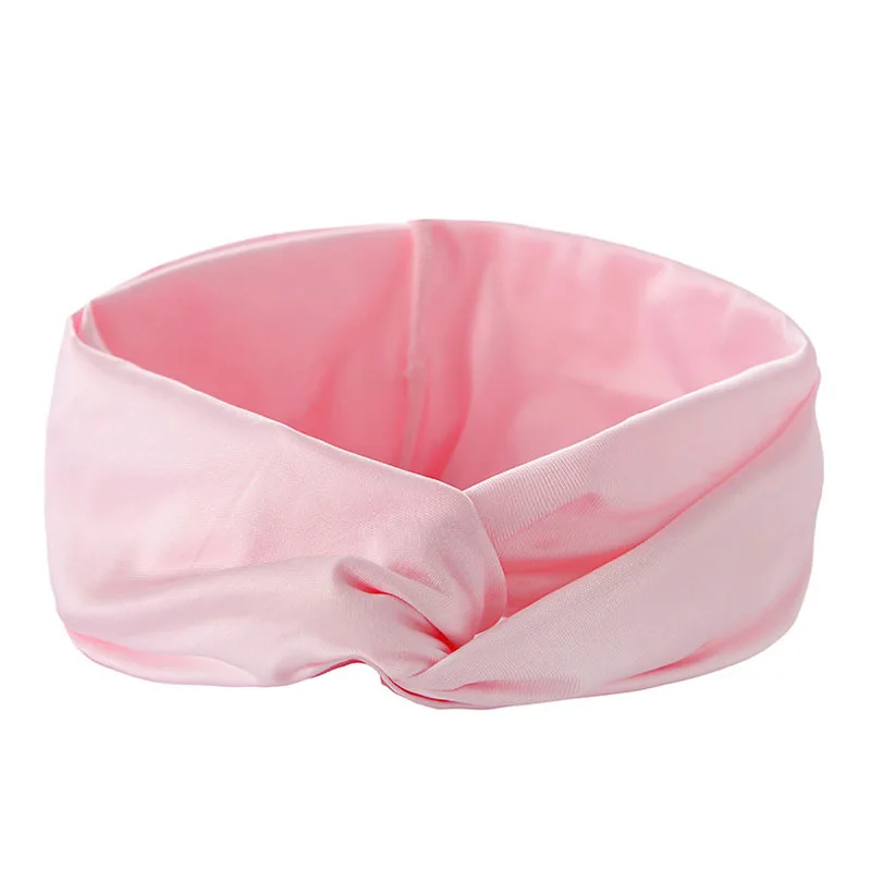

Cotton Elastic Knot Headbands Solid Color Wide Turban Twist Knitted Hairband Fashion Headwrap Accessories For Women