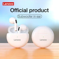 lenovo livepods ht38 tws bluetooth earphone mini wireless earbuds with mic for iphone xiaomi sport waterproof 9d stere headphone