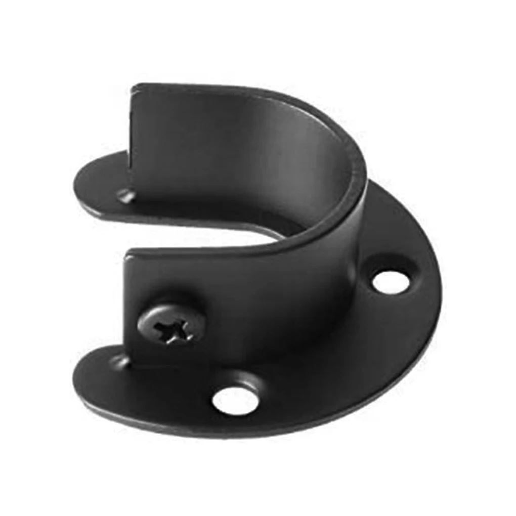 

4Pcs bathroom Stainless Steel Wardrobe Rod Bracket U Shape Shower Towel Curtain Pole Base Support Stand with Screws 32mm/25mm