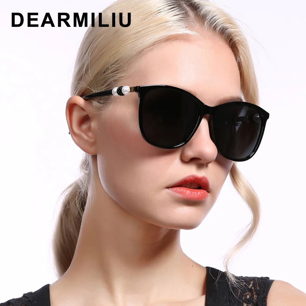 DEARMILIU Модные солнцезащитные очки Брендовые женские кошачий глаз поляризованные