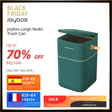 Joybos Trash Can Nordic Style Seal Press For Kitchen Bathroom Office Storage Bucket Dustbins Accessories With Lid Garbage B JX91
