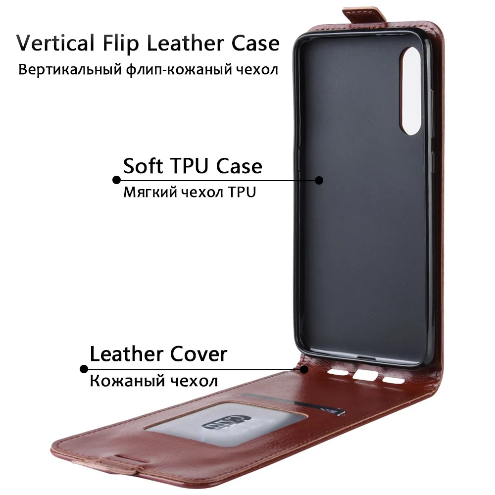 JONSNOW Flip Leather Case for Xiaomi Mi CC9e Mi A3 6.01" Phone Cover Protective Cases with Card Slot for Mi CC9 Mi A3 Lite 6.39"