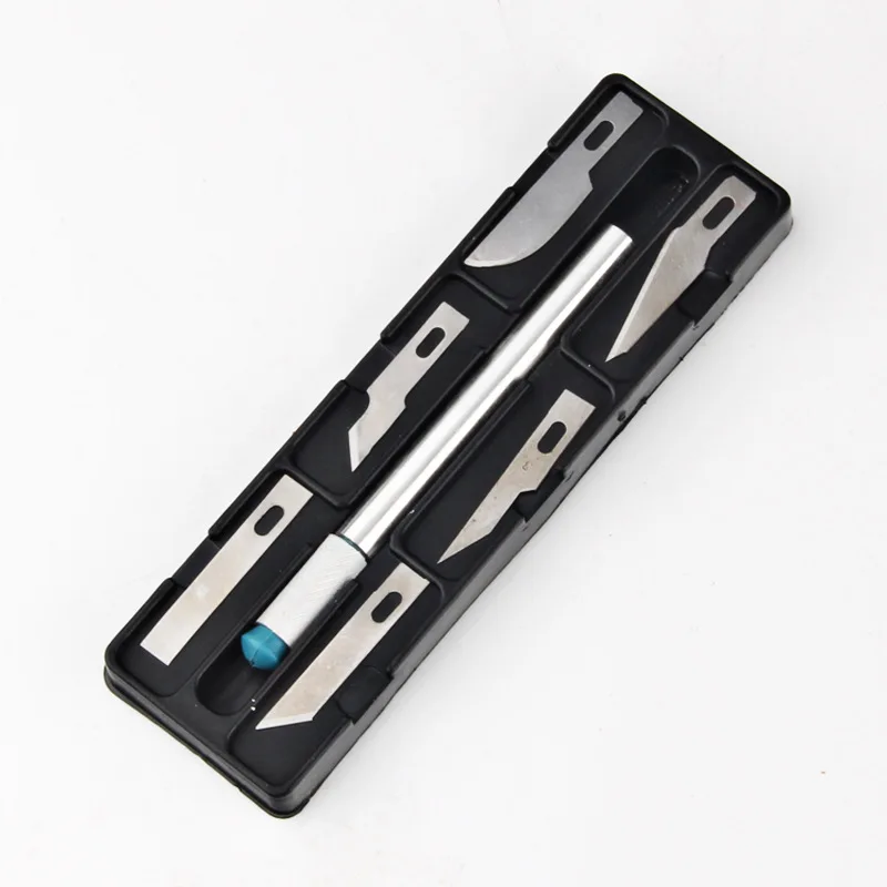 Ножи ручка с 6 сменная лопасть мобильный телефон PCB DIY ремонт ручные инструменты