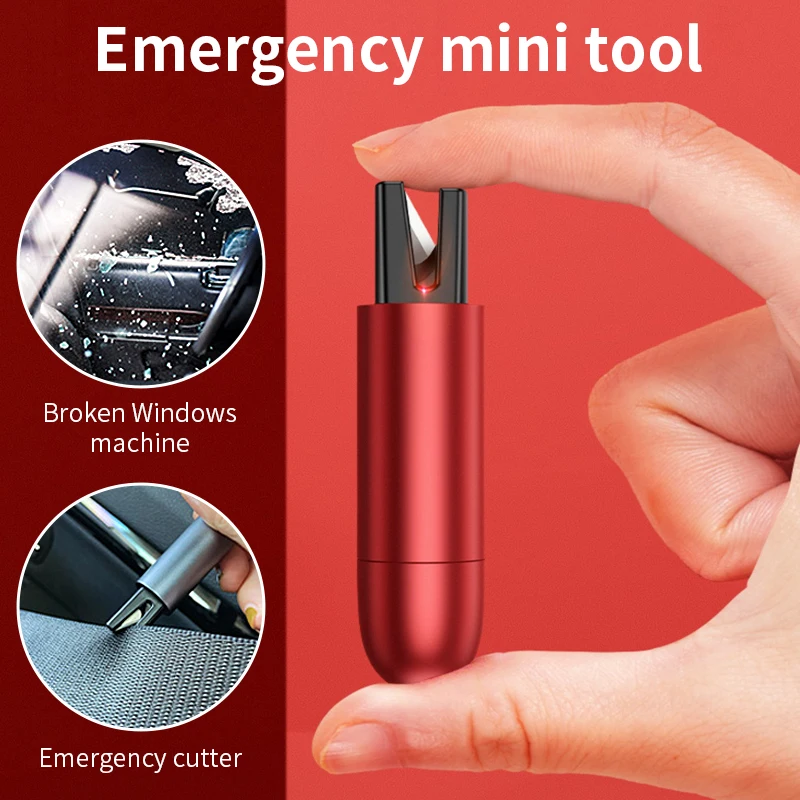 Car Safety Hammer Mini Safe Emergency Hammer Tool Seat Belt Cutter Window Glass Breaker Auto Life-Saving Escape Emergency Tool