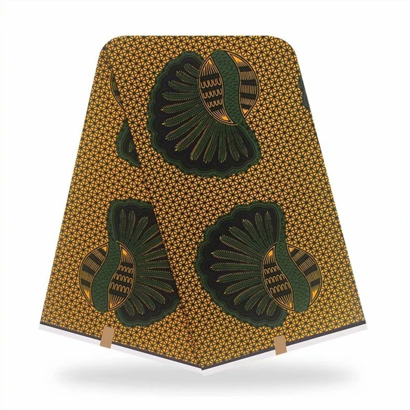 

Original Wax 100% Cotton Fabrics African Wax Print Fabric Latest Wax Fabric 6 Yards Per Piece Nigerian Fabric XB621