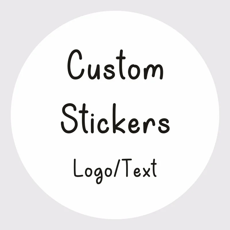 100pcs, 2-7cm custom logo sticker White label/wedding sticker design Kraft baking gift sticker of your own company name