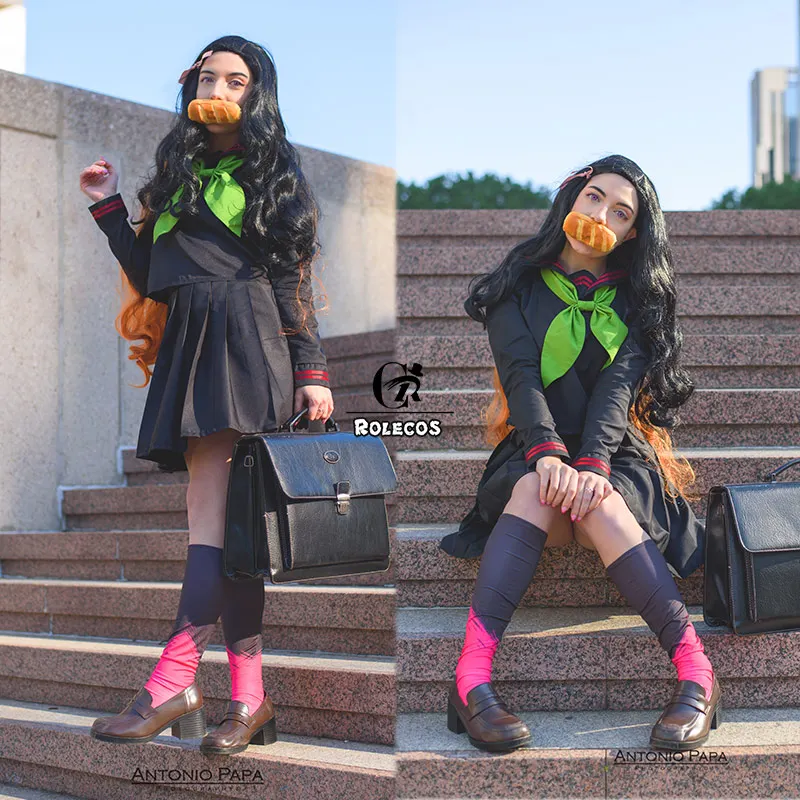 ROLECOS аниме демон убийца Косплей Униформа камадо незуко Костюм киметсу но яйба