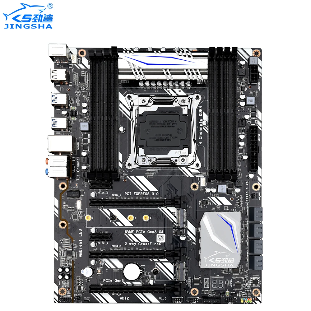 Комплект материнской платы JINGSHA X99 с платой ЦП Xeon E5 1650 V3 и 4*8 ГБ = 32 Гб DDR4 память LGA2011