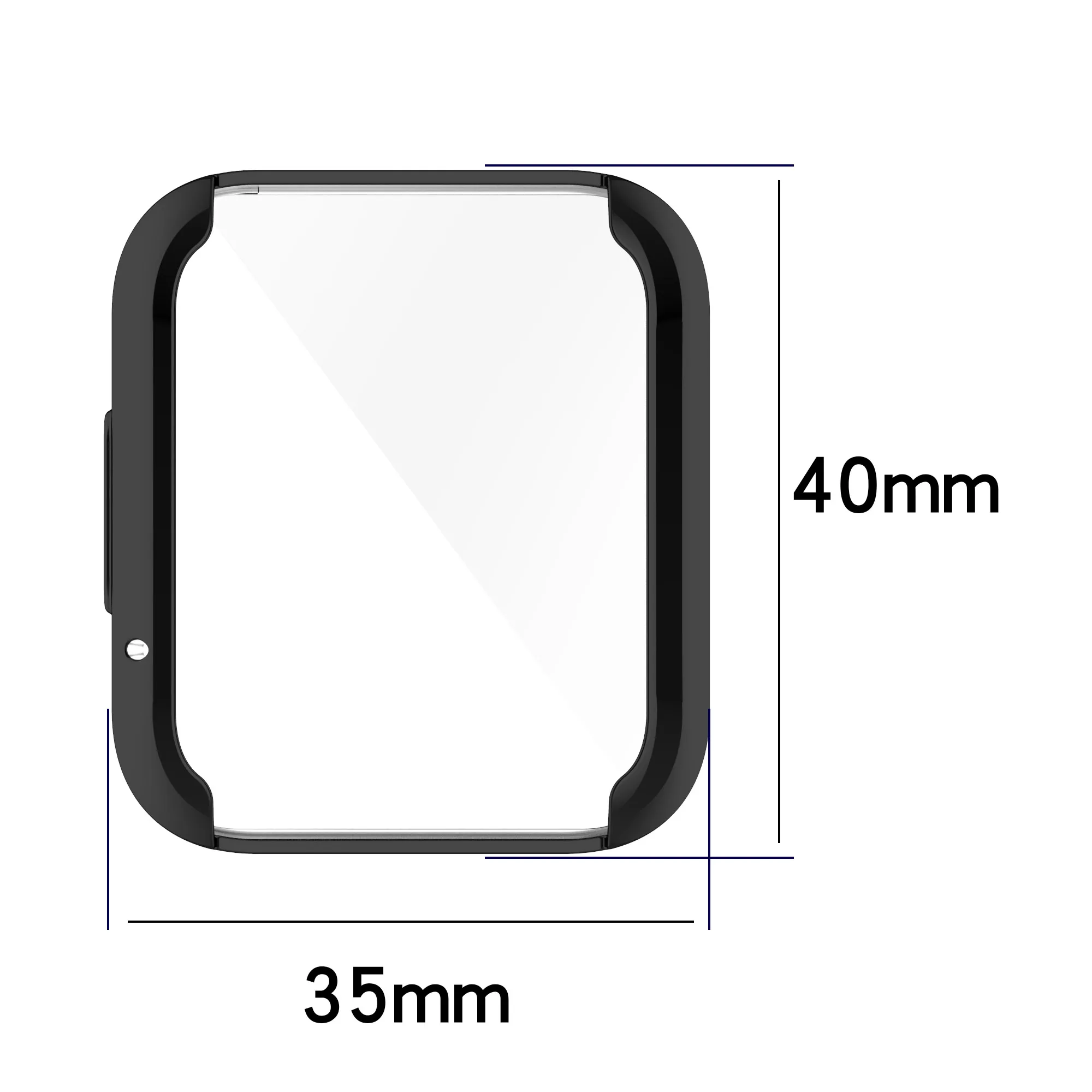 Clear TPU Protector Case Cover for Xiaomi Redmi Watch 2 Lite Bracelet Smartwatch Plating Protective Shell Frame Accessories | Электроника