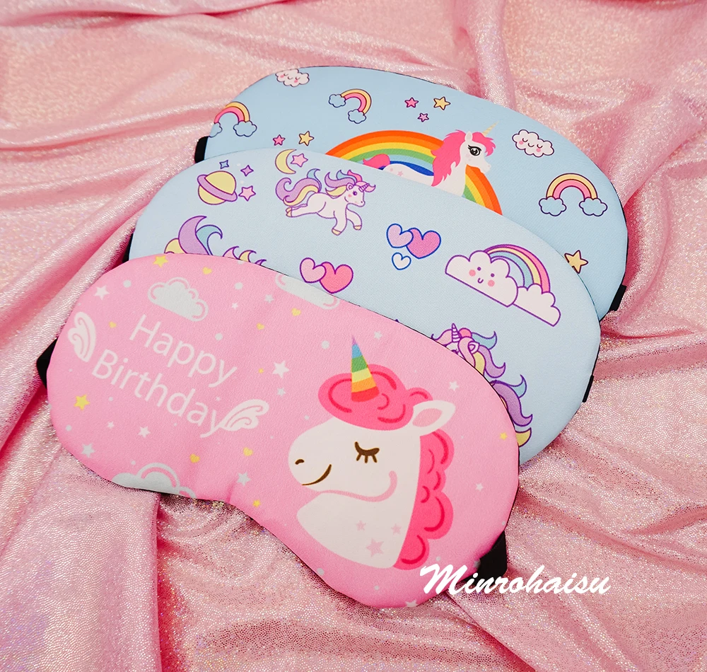 1 шт. маска для сна с мультяшным животным единорогом мягкий тент глаз